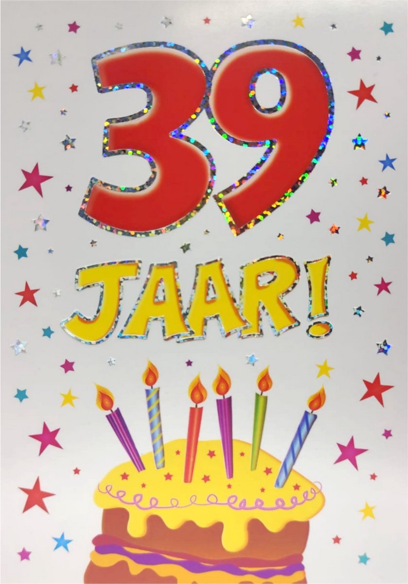 Verjaardagskaart - That Funny Age - 39 jaar - Met Envelop - Per stuk
