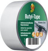 TAPEBEAR Butylband, waterdicht plakband, 100 mm x 5 m, butyl afdichtingstape, zelfklevend, bitumentape, dakreparatieband, corrosiebescherming voor balken, constructiebalken en hout, 6 rollen