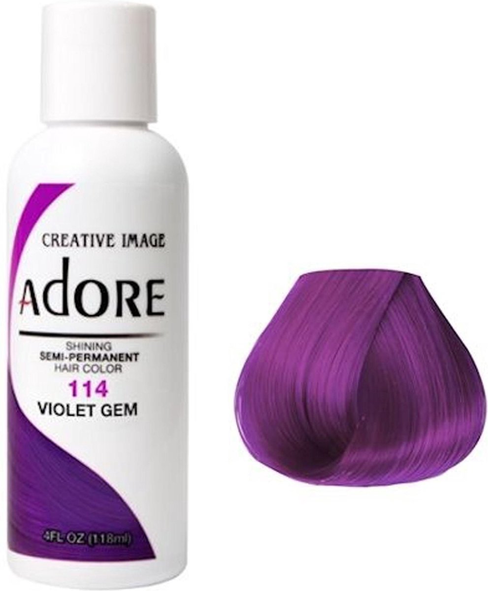 Adore Shining Semi Permanent Hair Color Violet Gem-114