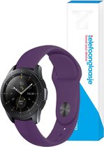 Siliconen smartwatch bandje – Donkerpaars 20mm - Universeel