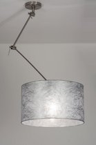 Lumidora Hanglamp 30009 - E27 - Zilvergrijs - Stof - ⌀ 45 cm