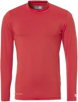 Uhlsport Distinction Colors Baselayer  Sportshirt performance - Maat 140  - Unisex - rood