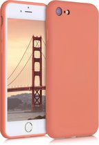 kwmobile telefoonhoesje geschikt voor Apple iPhone SE (2022) / iPhone SE (2020) / iPhone 8 / iPhone 7 - Hoesje voor smartphone - Back cover in zomers oranje
