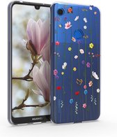 kwmobile telefoonhoesje voor Huawei Y6s (2019) - Hoesje voor smartphone in meerkleurig / transparant - Wilde Bloemen Stengels design