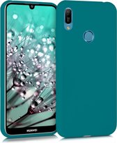 kwmobile telefoonhoesje voor Huawei Y6 (2019) - Hoesje voor smartphone - Back cover in mat petrol