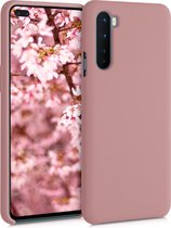 kwmobile telefoonhoesje voor OnePlus Nord - Hoesje met siliconen coating - Smartphone case in winter roze