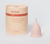 DivineCup menstruatiecup - Pretty in Pink - maat M - soft