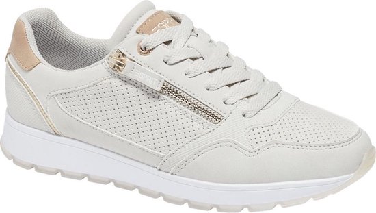 Esprit Dames Grijze sneaker sierrits - Maat 42 | bol.com