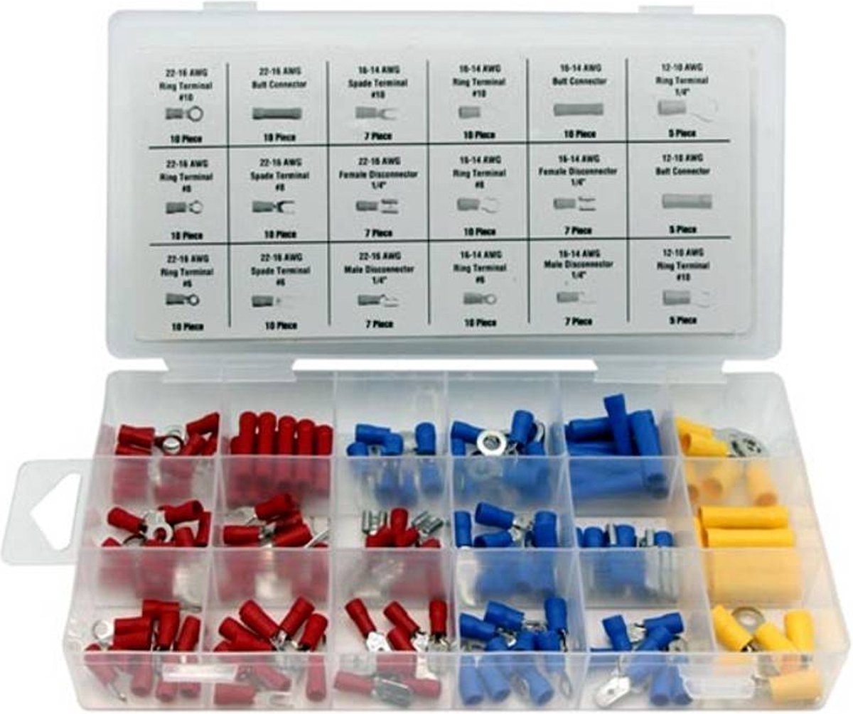 Assortimentsdoosje kabelschoentjes 150 dlg.