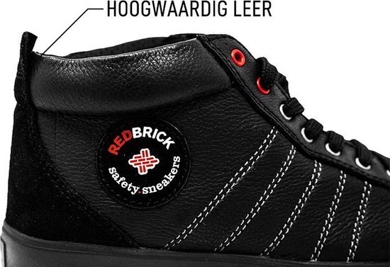 RedBrick Onyx Werkschoenen - Hoog model - S3 - Maat 45 - Zwart - Redbrick