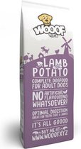 WOOOF Lam & Aardappel 14KG - Geperst 100% graanvrij hondenvoer - Geperste 100% graanvrije hondenbrokken - 100% Hypoallergeen hondenvoer