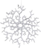 J-Line Onderlegger Plastiek Besneeuwd Wit Small