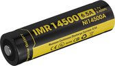 Nitecore Batterij IMR14500 650mAh Oplaadbaar Flat Top