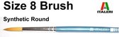Italeri - 8 Brush Synthetic Round (Ita51211) - modelbouwsets, hobbybouwspeelgoed voor kinderen, modelverf en accessoires