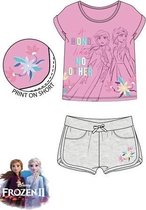 Disney Frozen II set / sportset - A bond like no other -  roze/grijs - maat 116 (6 jaar)