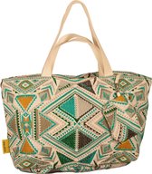 Mycha Ibiza - strandtas - weekendtas - handtas - rits - clutch - katoen – Myc0948