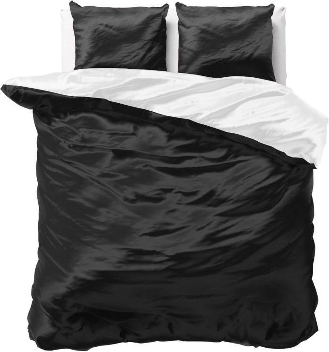 Dreamhouse Twee Kleuren Beauty Skin Care Dekbedovertrekset - Lits-Jumeaux - 240x200/220 + 2 kussenslopen 60x70 - Zwart/Wit