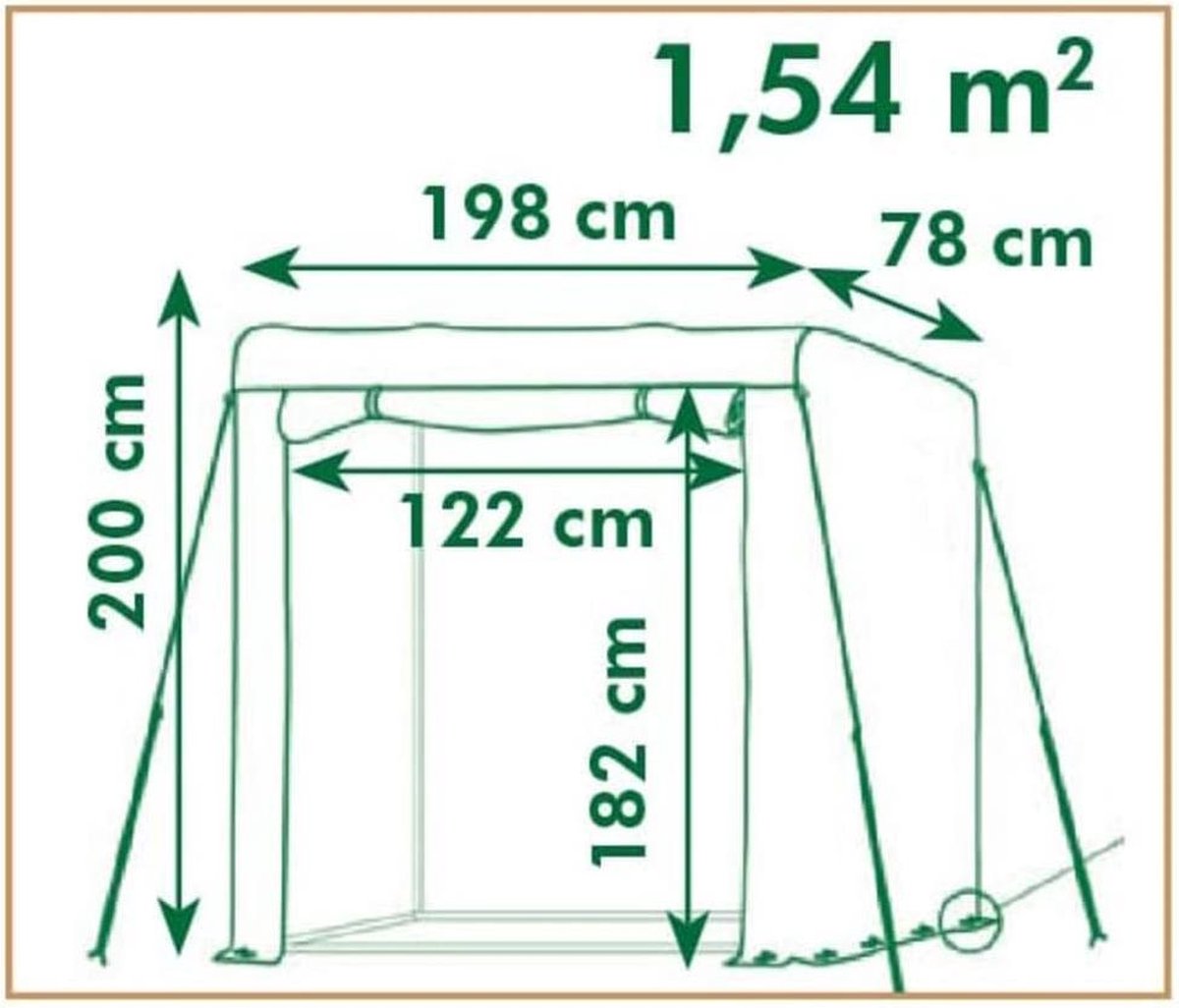 Talen Tools Nature Tomatentuinkas - H200 x 198 x 78 cm