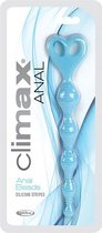 Climax Anal Anal Beads Silicone Stripes - Blue