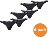 Puma Bikini Slip Dames Zwart 6-Pack-L