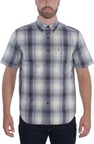 CARHARTT - ESSENTIAL PLAID - SHIRT - Short Sleeve -  BLUESTONE - mannen