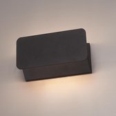 Toledo kantelbare LED wandlamp - 3000K warm wit - 6 Watt - Up & down light - IP54 voor binnen en buiten - Moderne muurlamp - Tweezijdig - Zwart
