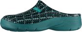 Xq Footwear Tuinklompen Dames Rubber Groen/zwart Maat 38