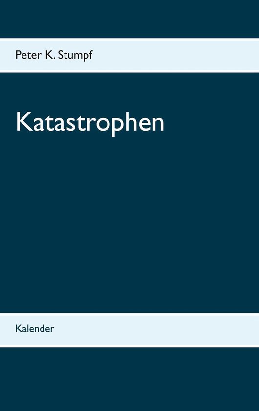 Kalender der Katastrophen 1 - Katastrophen - cover