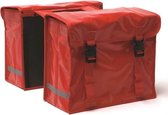 New Looxs Bisonyl Dubbele Fietstas - 46 liter – Rood