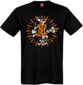 Disney Micky Mouse Heren Tshirt -L- Rock Out Loud Zwart