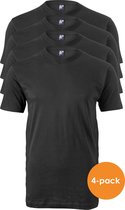 ALAN RED T-shirts West Virginia (4-pack) - V-hals - zwart -  Maat: L