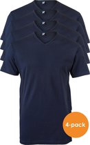 ALAN RED T-shirts Vermont (4-pack) - V-hals - donkerblauw - Maat: L