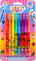 Stylos gel Fruity Squad : lot de 8