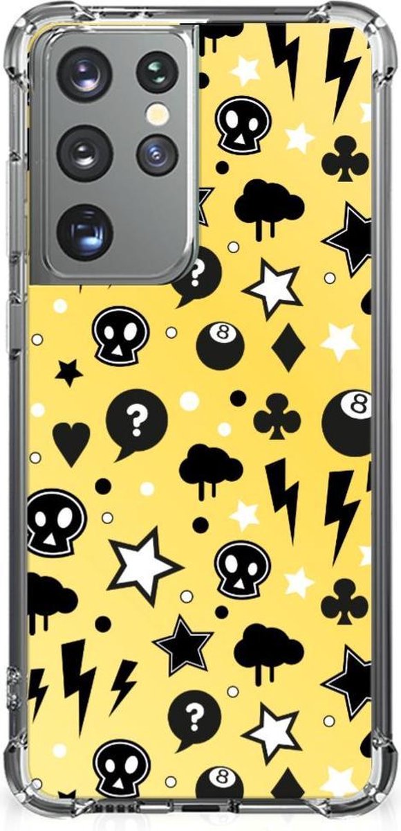 Extreme Case Samsung Galaxy S21 Ultra Punk Geel