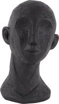 Pt, Face Art - Decoratief Beeld - Polyresin - 14,7x15,4x24,5cm - Zwart