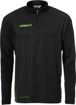 Uhlsport Score 1/4 Zip Top Kind Zwart-Fluo Groen Maat 140