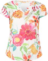 T-shirt in tricot met bloemetjesprint