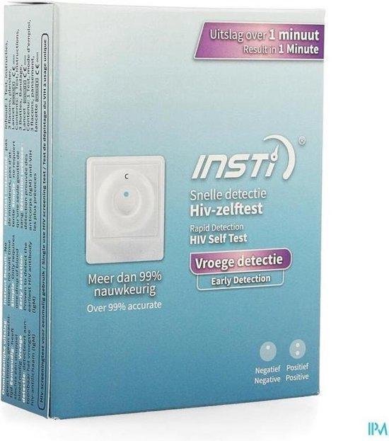 HIV Test Insti De test is hetzelfde voor mannen en vrouwen Zelftest