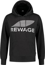 REWAGE Hoodie Premium Heavy Kwaliteit - Zwart  - XXL