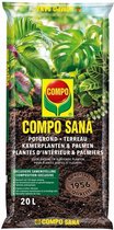 COMPO SANA Terreau Plantes d'intérieur & palmiers - y compris engrais à effet 100 jours - pour toutes les plantes d'intérieur vertes et fleuries - assure une croissance harmonieuse et des feuilles saines - sac de 20L