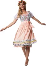 dressforfun - Midi-dirndl Erding model 1 XXL - verkleedkleding kostuum halloween verkleden feestkleding carnavalskleding carnaval feestkledij partykleding - 302904