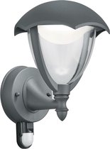 LED Tuinverlichting - Tuinlamp - Trinon Grichto - Wand - Bewegingssensor - 6W - Mat Antraciet - Aluminium