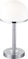 LED Tafellamp - Trinon Berl - 4W - Warm Wit 3000K - Dimbaar - Rond - Mat Nikkel - Aluminium