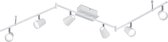 LED Plafondspot - Trinon Narca - 36W - Warm Wit 3000K - 6-lichts - Rechthoek - Mat Wit - Aluminium