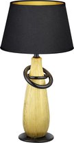 LED Tafellamp - Tafelverlichting - Trinon Talos - E14 Fitting - Rond - Mat Goud - Keramiek