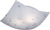 LED Plafondlamp - Plafondverlichting - Trinon Colmino - E27 Fitting - 2-lichts - Vierkant - Mat Wit - Aluminium