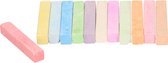 Gekleurde schoolbord krijtjes in doosje 12 stuks milieuvriendelijk - bordkrijt/krijtset