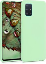 kwmobile telefoonhoesje voor Samsung Galaxy A51 - Hoesje voor smartphone - Back cover in mat mintgroen