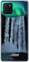 Samsung Galaxy Note 10 Lite Hoesje Transparant TPU Case - Waterfall Polar Lights #ffffff