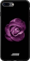 iPhone 8 Plus Hoesje TPU Case - Purple Rose #ffffff